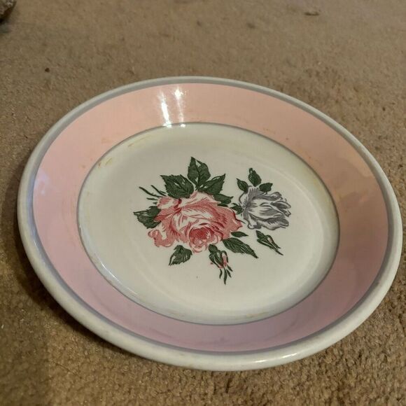 Jackson China 8 1/4” Pink Rose Bowl - Picture 1 of 5